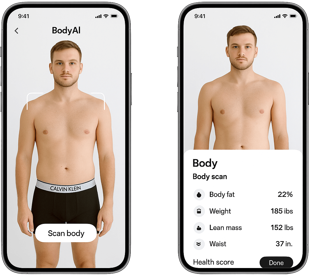 BodyAI App Preview